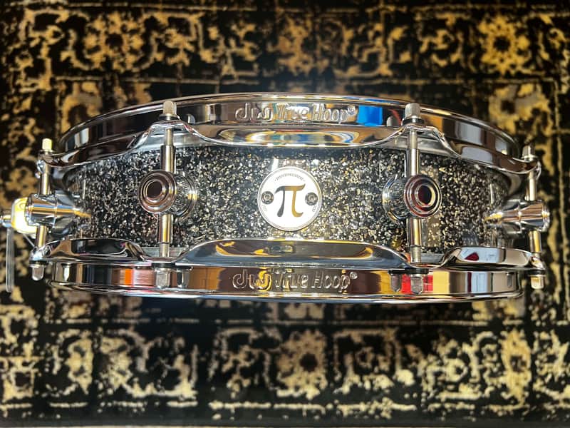DW 3.14" x 14" Collector's Series Maple Pi Snare Drum - Black Galaxy w/ Chrome Hardware image 1