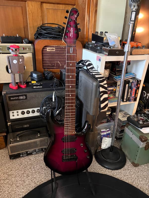 2015 Sterling By Music Man JP70 - Purple Burst image 1