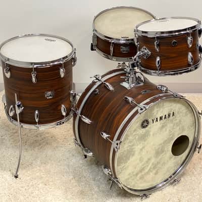 Yamaha 20/12/14/5.5x14". 1970s Vintage Drum Set - Walnut veneer. Birch shells. Ultra rare. image 3