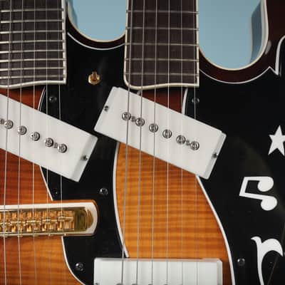 TNM BD Special Double Neck Electric Guitar with Original Case image 9