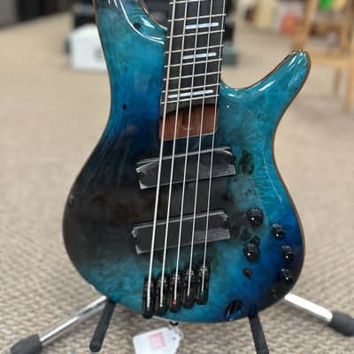 Ibanez SRMS805 Bass Workshop Multi-Scale 5-String Bass - Tropical Seafloor image 2