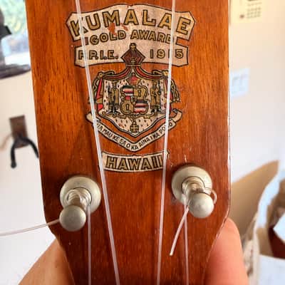 vintage 1919-22 Kumalae Style 1 Hawaiian Koa Soprano Ukulele, Gold Award Era c. 1919-1922 image 1