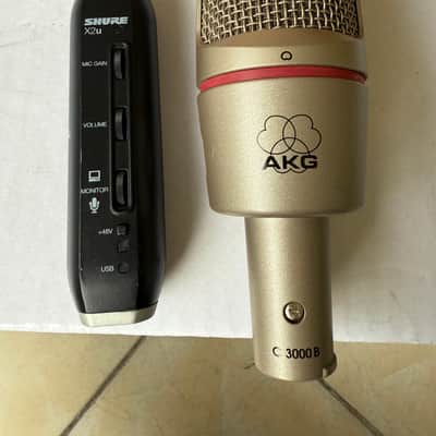 AKG C3000B Condenser Microphone + Shure X2u USB Interface, worldwide shipping image 1