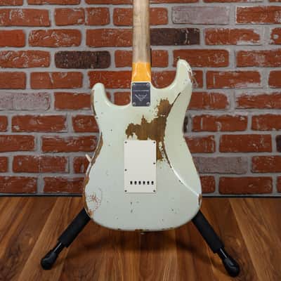 Fender Custom Shop 30th Anniversary 1960 Stratocaster Heavy Relic #56 Summer Event Limited Edition Super Faded Aged Sonic Blue 2017 w/OHSC image 9