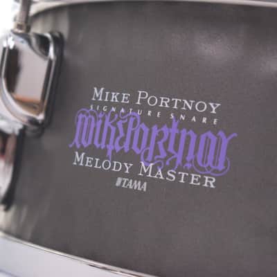 Tama MP1455ST 5.5x14" Mike Portnoy Melody Master Signature Steel Snare Drum 2026 Hammered Black image 2