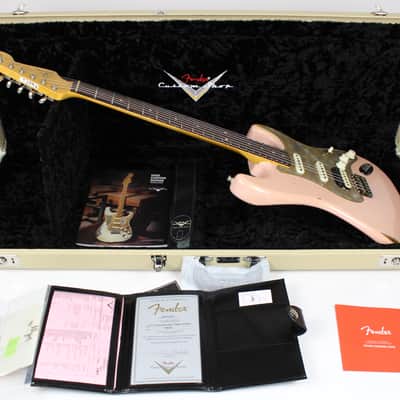 Fender Limted Edition Tyler Bryant ''Pinky'' Stratocaster Relic Rosewood Fingerboard - Aged Shell Pink 2023 w/OHSC (9236022491) image 12