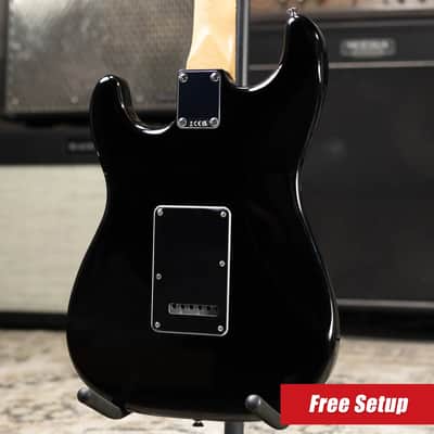 Fender Standard Stratocaster HSS Electric Guitar - Black image 2