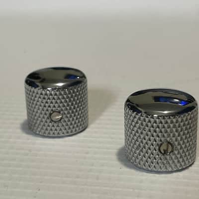 2000's Japan Jackson Dinky Guitar Chrome Dome Metal Volume Set Screw Knob Set