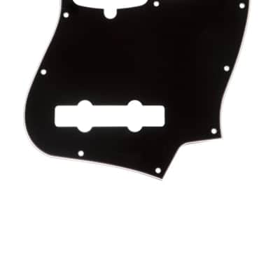 Fender Pickguard 5-String Jazz Bass 10-Hole Mount Black 3-Ply image 1