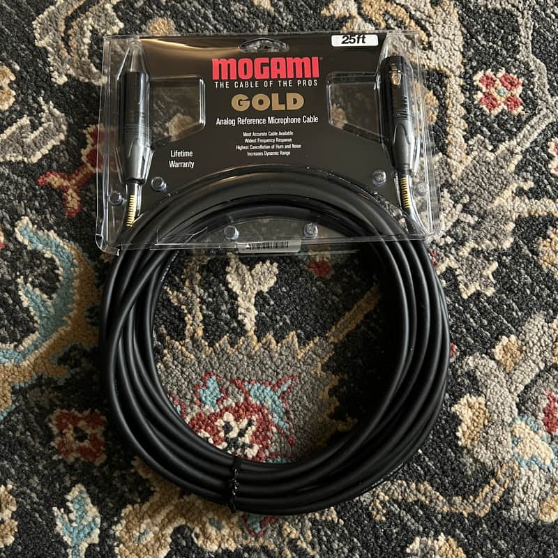 Mogami Gold Studio XLR Male to XLR Female Microphone cable 25 feet image 1