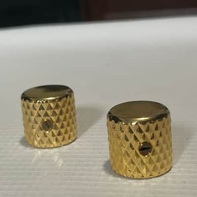 2019 Era MIM Charvel San Dimas Pro Mod Guitar Gold Heavy Knurl Volume Knob Set x2 image 2