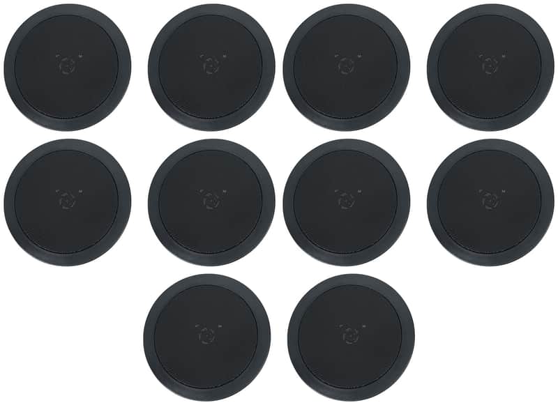 (10) Rockville HC55-16 Black 5.25" 300w In-Ceiling Home Theater Speakers 16 Ohm image 1