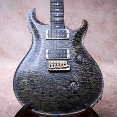 PRS USA Paul Reed Smith Wood Library Custom 24 Artist Top "Charcoal + Ebony" (2016) image 4