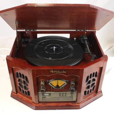 6652 - Wood Anders Nicholson F-900 - Record Player, Cd, Casette, Radio Combo image 3