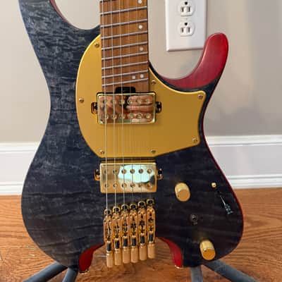 Ibanez MGFM10-OBL Manuel Gardner Fernandes Signature Quest 2024 - Present - Obsidian Black Low Gloss image 1