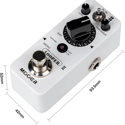 MOOER Micro Looper II Guitar Loop Pedal With 480 Minutes Recording, AUTO REC Function, 3 Saving Banks and 16 Slots Per Bank (Price includes the import duty for US buyer) image 6