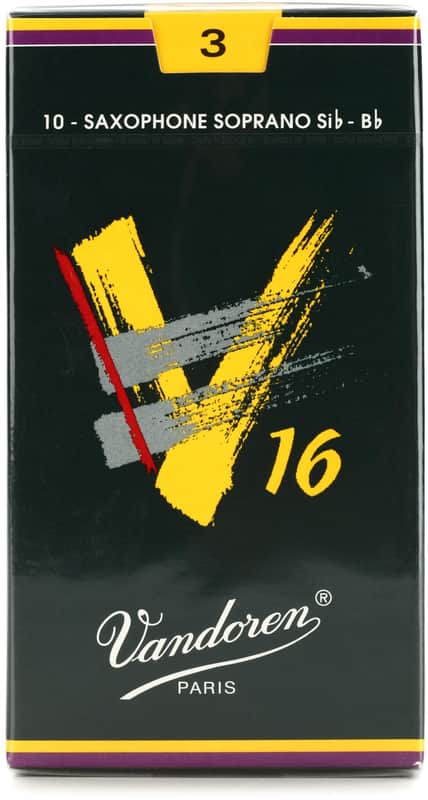 Vandoren SR713 - V16 Soprano Saxophone Reeds - 3.0 (10-pack) (2-pack) Bundle image 1