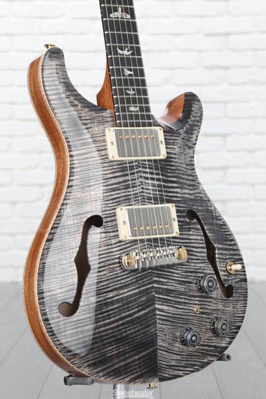 PRS Hollowbody II Piezo Electric Guitar - Charcoal 10-Top 2022 - Gloss Charcoal