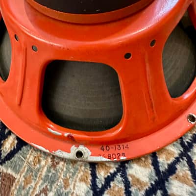 Realistic (Utah) 12” guitar speaker, 60 watt / 8 ohm. Model 40-1314 Vintage ‘60’s-‘70’s - Orange image 4