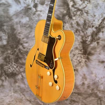 2006 Epiphone Elitist Broadway Guitar in OHSC - Antique Natural image 8