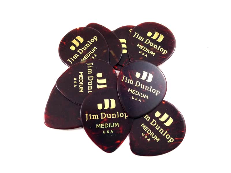 Dunlop 483P05MD Celluloid Standard Classics Medium Guitar Picks (12-Pack) image 1