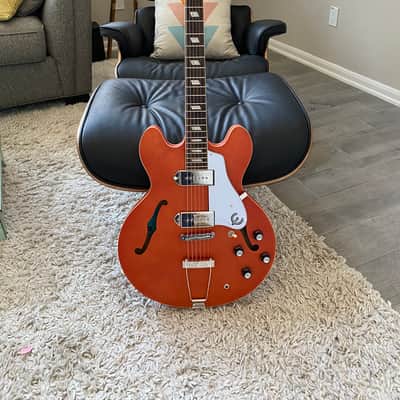 Epiphone Casino Worn (CME Limited Edition Sunrise Orange) 5.9. lbs image 2