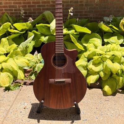Lowest Price! Ibanez AE2912-LGS 12-String w SKB Hardshell Case 2020 - 2021 - Natural Low Gloss image 1