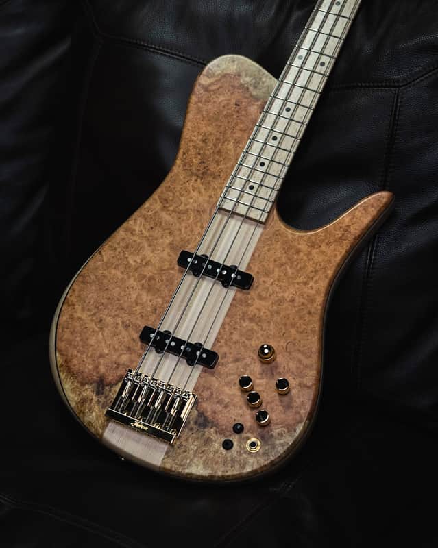Fodera Imperial Elite Golden Amboyna Burl 2024 (9.4 lbs) image 1