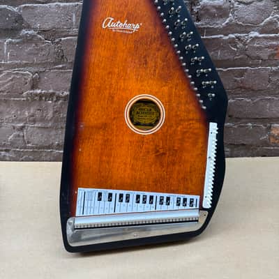 Oscar Schmidt OS21C 21-Chord Autoharp Tobacco Sunburst w/ Case – Project, Missing Strings & Chord Buttons image 1