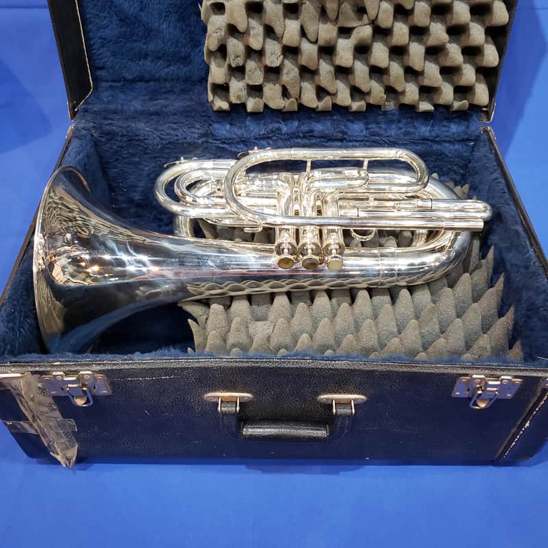 Kanstul Model 190 G Baritone Bugle - Silver Plated | Reverb