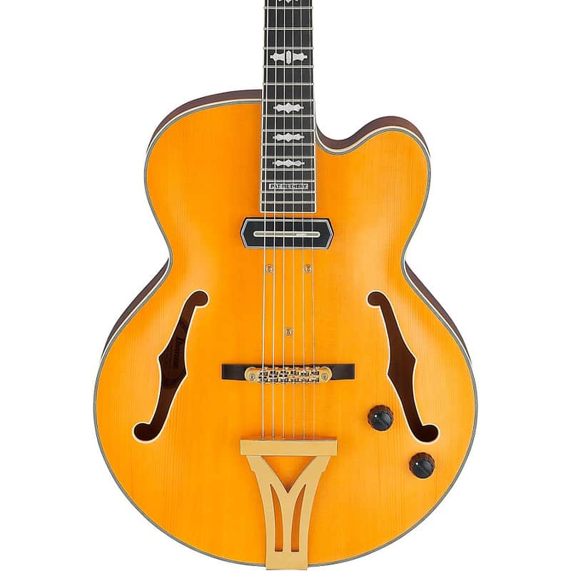 Ibanez Pat Metheny Signature Electric Guitar Regular Natural Amber Low Gloss image 1