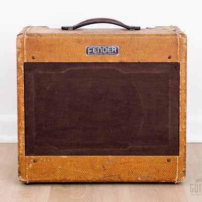 1954 Fender Tweed Deluxe 5D3 Wide Panel Vintage Tube Amp 1x12 w/ Jensen P12R image 2