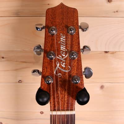 Takamine EF340SC GN Solid Cedar Top / Layered Mahogany Dreadnought Acoustic-Electric Guitar Bild 9