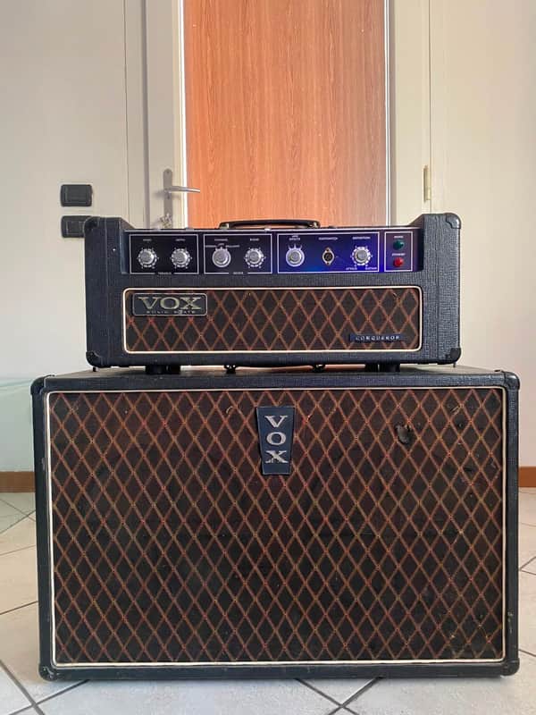 Vox Conqueror 2-Channel 30-Watt 2x12" Piggyback Guitar Amp 1967 - 1969 - Black image 1