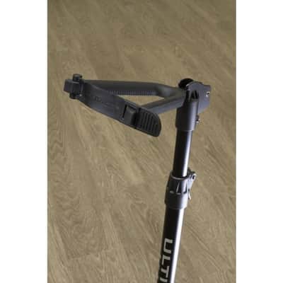Ultimate Support GS-100+ Height Adjustable, Hanging Style Guitar Stand with Push-Button Leg Locking Mechanism image 4