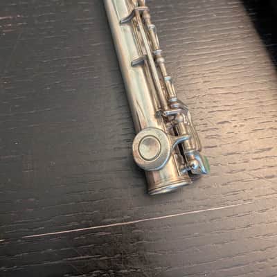 Yamaha YFL-481 Intermediate B-Foot Flute 1990s - Silver image 3