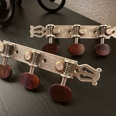 Schaller Grandtune - Satin pearl and snake wood - Classical guitar tuners image 1