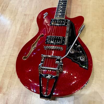 Duesenberg Starplayer TV 2024 Semi-Hollow Electric Guitar Red Sparkle image 1