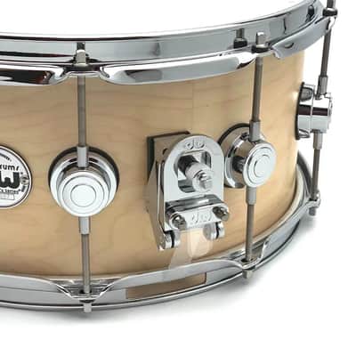 DW Collectors Maple Snare Drum 14x6.5 Satin Natural image 3