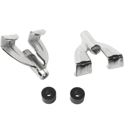Ludwig P2300RP Classic Bass Drum Claws With T-Handle Rod Inserts (2 Pack) 2010s - Chrome image 2