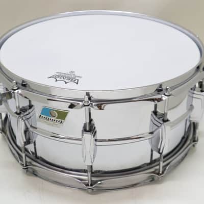 VINTAGE LUDWIG 1970s B/O Badge Supraphonic402 14x6.5 image 2