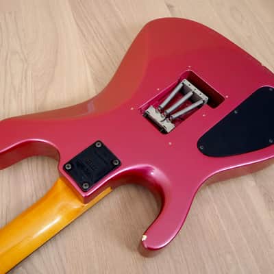1980s Kramer Nightswan Vintage Electric Guitar Metallic Pink, Vivian Campbell, ESP image 14