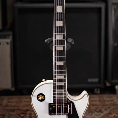 Epiphone Les Paul Custom Electric Guitar - Alpine White with Gig Bag image 4