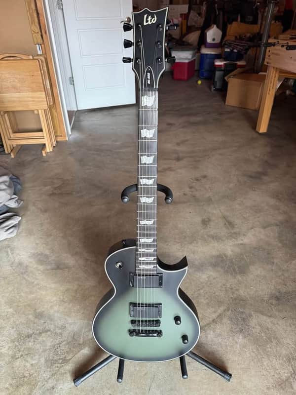ESP LTD BK-600 Bill Kelliher Signature 2016 - Present - Military Green Sunburst Satin image 1