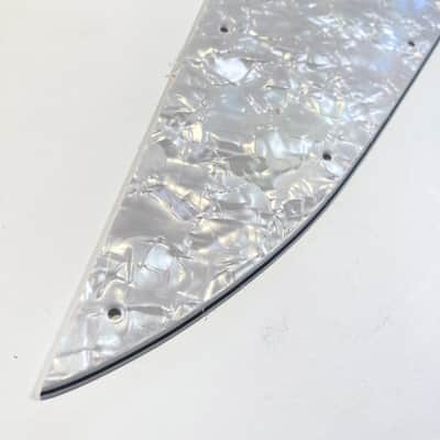 White Pearl 4 Ply Pickguard for Bicentennial Gibson Thunderbird Bass 1976-1979 w/ Decal Made IN USA image 5