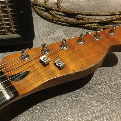 USA Relic Tele Style Electric Guitar Road Worn Orange by Nate's Relic Guitars image 3