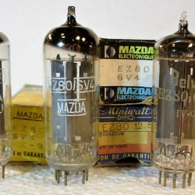 Vintage EZ80 / 6V4 tube Philips, Mazda, Miniwatt Dario, NOS, 1 pcs TESTED image 1