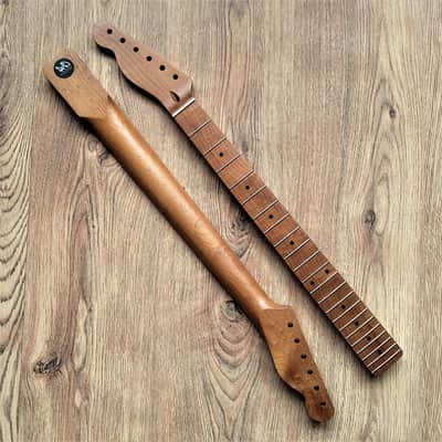 Left Handed T-Style Compatible Roasted Maple Pro Guitar Neck Satin 22 Fret image 2