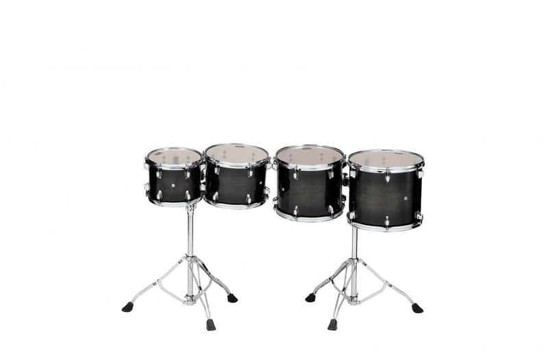 Tama CCLT4M-TPB Mid-Pitched Concert Tom Set 4 pcs. - Transparent Black Burst/Chrome HW image 1