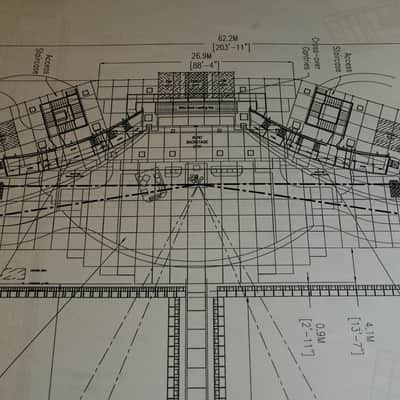 ROLLING STONES MANHATTAN   2005 STAGE PLANS. BIGGER BANG TOUR. ORIGINAL. COLLECTIBLE.  RARE. image 6
